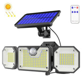 Solar Human Body Sensor Light LED Outdoor Waterproof Garden Light, Style:, Split 226LED