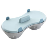 Two-compartment Steamed Egg Box Microwave Steamed Egg Plate Egg Mold, Egg Plate (Blue), Egg Plate (Orange)
