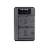 SLR Camera Vertical Dual Battery Charger, LP-E6