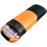USB Electric Heating Down Cotton Sleeping Bag 3-speed Temperature Adjustment, (180+30)x75cm Orange