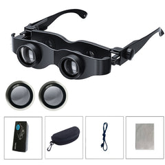 DM0125 3X Fishing Binoculars Adjustable Focus Glass Type Binoculars, Hardcover, With Grey Polarised Lens, With Yellow Polarised Lens, With Red Polarised Lens, With Grey + Yellow Lens, With Tricolour Lens