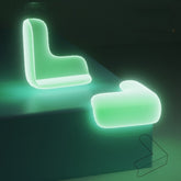 10 PCS Luminous Anti-bump Corner Transparent Coffee Table Corner Protector,Style:, L-shape, Teardrop, Butterfly Type