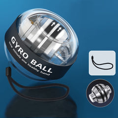 Magnetic Wrist Ball Gyro Training Decompression Fitness Device, Color:, All Black, Black, Red, Blue, Black With Light, Red With Light, Blue With Light, Metal With Light, Six Color Flash