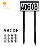 Solar LED Light Control Waterproof Plug Door Light, Style:, 5 Letters + 3 Sets Numbers, 26 Letters + 3 Sets Numbers