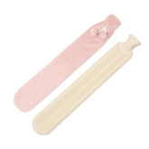 2L Long-strip Multifunctional Water-filled Rubber Hot Water Bags, Spec: Pink Plush, Pink Plush