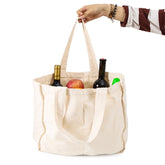 NIEN Compartmentalized Shopping Bag Fruit and Vegetable Handle Canvas Bag, Style:, Shopping Bag Polyester Cotton, Shopping Bag Pure Cotton