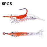 HENGJIA SO077 6cm 3g Lead Wrapped Shrimp Soft Lure Sea Bass Fake Lure, SO077 3, SO077 4, SO077 1, SO077 2