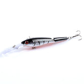 M0208 13.3cm/13.4g Lure Bionic Multi-section Mino Fake Lure Plastic Lure, M0208 2, M0208 3, M0208 4, M0208 6, M0208 1