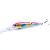 M0208 13.3cm/13.4g Lure Bionic Multi-section Mino Fake Lure Plastic Lure, M0208 3, M0208 4, M0208 5, M0208 6, M0208 1, M0208 2