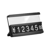 Metal Digital Grain Price Display Micro Standing Plate, Double Layer, Single Layer