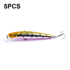 5 PCS M0205 9.6cm/9.8g Minnow Bionic Fake Bait Plastic Floating Hard Bait, M0205 1, M0205 2, M0205 3, M0205 4, M0205 5, M0205 6