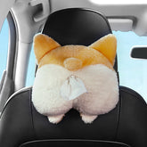 Multifunctional Cartoon Armrest Box Seat Back Tissue Box, Styles:, Corgi