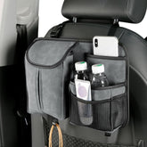 DE RAN FU Flip Fur Car Seat BackTissue Box Storage Hanging Bag With Hook, 1122 Grey, 1122 Blue, 1122 Brown, 1122 Black