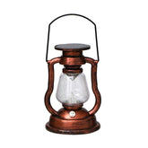 200802 Retro Solar Kerosene Lamp Shape Handheld Lamp Home Decor Flame Lamp, Bronze, Gold, Silver, Rusty, Red