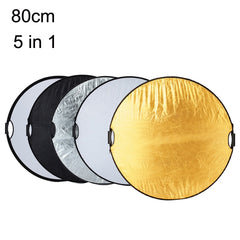 Selens 5 In 1 (Gold / Silver / White / Black / Soft Light) Folding Reflector Board, Size: 100cm Triangle, 60cm Round, 80cm Round, 110cm Round, 60x90cm, 80x120cm, 120x180cm, 150x200cm, 80cm Triangle, 110cm Triangle