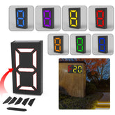 N766B DIY Solar Number Doorplate Lamp Outdoor Waterproof Wall Lights, N766B (Colorful Light Model), N766B (White Light/Warm Light)
