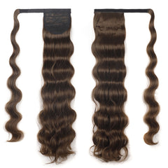 MST08 Adhesive Tie-On Wigs Ponytail Fluffy Long Curly Wigs High-Ponytail, 1B, 1BH613, 2, 8, 18, 27H613, 27M613, 88