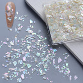 Nail Art Decoration Seashell Fragment Nail Decoration, Style: 04 Colorful, 01 Bay, 02 Champagne, 03 Smooth, 04 Colorful, 05 White, 06 Mixed Color