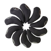 10PCS/Set 15X7 Neoprene Waterproof and Wear-resistant Golf Club Headgear, 10PCS 15X7 Black, 10PCS 15X7 Green, 10PCS 15X7 Camouflage