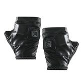 1 Pair Adjustable Temperature Rechargeable Intelligent Electric Heating Gloves Half Finger Gloves, S, M, L