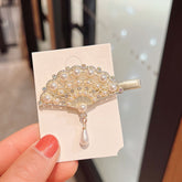 Rhinestone Fashion Hair Clips Women Bangs Headwear, Styles:, 371 Fan
