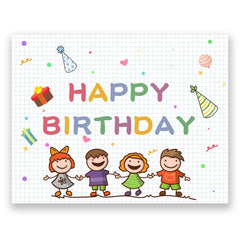Birthday Party Background Cloth Decoration Shooting Cloth, 125x100cm