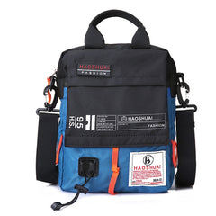 HAOSHUAI 206-1 Men Handheld Crossbody Bag Outdoor Waterproof Cloth Bag, 206-1 Light Blue, 206-1 Camouflage, 206-1 Dark Blue, 206-1 Black, 206-1 Army Green, 206-1 Grey, 206-1 Brick Red