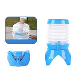Outdoor Camping Portable Car Retractable Folding Bucket With Faucet, Capacity:, 5.5L, 7.5L
