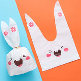1bag Cartoon Rabbit Ears Gift Packaging Bags Candy Baking Snowflake Cookies Bags, 10x17cm, 13x23cm