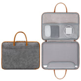 Baona Leather Fully Open Portable Waterproof Computer Bag, 13/13.3 inches, 14 inches, 15/15.6/16 inches