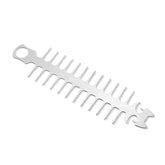 Outdoor Fish Bone Barbecue Steak 304 Stainless Steel Barbecue Stick, Cat Face Style Barbecue Stick, Hook Style Barbecue Stick