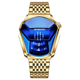 BINBOND Locomotive Concept Steel Belt Watch Men Live Black Technology Watch, Steel Belt Full Gold-Blue Face, Steel Belt Full Gold Gold Face, Steel Belt Black Stee Blue Face, Steel Belt Black Steel White Face, Steel Belt White Steel Blue Face