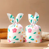 1bag Candy Packaging Bags Baking Biscuit Gift Bags, Fresh Flower, Colorful Abstract Strip, Green White Cat, Red Fried Egg, Year Rabbit, Little Rabbit and Bear, White Christmas Boy Girl, White Rainy Animal, Green Scarf Bear, Space Rabbit, Red Snow Carni...
