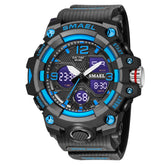 SMAEL 8008 Outdoor Sports Multifunctional Waterproof Luminous Men Watch, Red, Black, Orange, Fluorescent Green, Deep Blue, Grass Green, Black Gold, Rose Gold, Black Blue