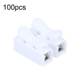 100pcs Self-Locking Push Type Ceiling Light Quick Terminal Block, CH-2, CH-3