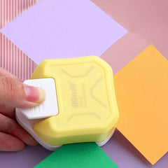 KW-TRIO 3 in 1 Multi-angle Paper Cutter Filleter, YJQ-3, Pink, Flat Angle, Fancy Angle, MJQ-3 Right Angle, MJQ-3 Fillet