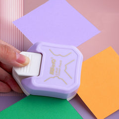 KW-TRIO 3 in 1 Multi-angle Paper Cutter Filleter, YJQ-3, Pink, Flat Angle, Fancy Angle, MJQ-3 Right Angle, MJQ-3 Fillet