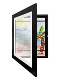 Children Art Frames Magnetic Front Open Frametory for Poster Photo Drawing Paintings Pictures, Wood, Plastic