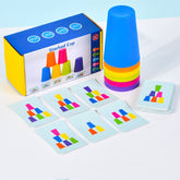 Mixed Colors Quick Stack Cups Speed Training Sports Stacking Cups With Card,Spec:, Single Person, Double Person