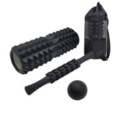 Crescent Hollow Foam Roller Yoga Column Set Fitness Muscle Relaxation Massager Set, 4pcs/set