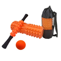Crescent Hollow Foam Roller Yoga Column Set Fitness Muscle Relaxation Massager Set, 4pcs/set