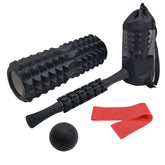 Crescent Hollow Foam Roller Yoga Column Set Fitness Muscle Relaxation Massager Set, 5pcs/set