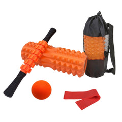 Crescent Hollow Foam Roller Yoga Column Set Fitness Muscle Relaxation Massager Set, 5pcs/set