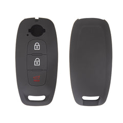 For 2023 Nissan Altima 2pcs Three-Button Key Silicone Protective Case, Black, Red, Rose Red, Pink, Blue, Apple Green, Orange, Sea Blue, Purple, Luminous Blue, Luminous Green, White