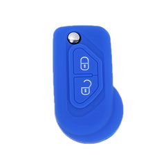 For Citroen C5/Elysee 2pcs Silicone Key Protector, Black, Red, Orange, Sea Blue, Pink, Apple Green