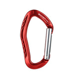 XINDA 22KN Rock Climbing Straight Quickdraw Spring-loaded Gate Buckle Aluminum Carabiner, XD-8126 (Red), XD-8126 (Orange), XD-8126 (Silver), XD-8126 (Blue), XD-8126 (Black)