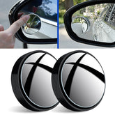 1pair Reversing Mirror Small Round Mirror HD Large View Suction Cup Blind Spot Mirror, Size: 5.5x1.7cm(Black), Size: 5.5x1.7cm(White), Size: 5.5x1.7cm(Silver)