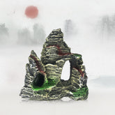 Stone Fish Tank Landscape Simulation Resin Aquarium Decorative Ornament, Style:, Cave Mountain C, Cave Mountain D, Small Rockery, Three-legged Rockery, Big Rockery, Shunfeng Mountain, Yu Mountain