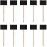 ZX507 10pcs Wooden Plug-in DIY Message Board Mini Plant Name Tags Desktop Display Board