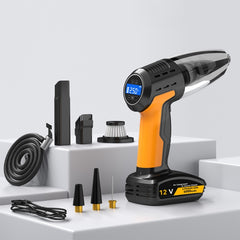 5 In 1 60W Double Motor Car Vacuum Cleaner With Blowing Air Pump Pressure Measuring Lighting Function, SUITU ST-6637 Wired, SUITU ST-6637 Wireless Model, SUITU ST-6637 Wireless+Toolbox